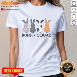 Cute Bunny Team Squad t-shirt featuring adorable rabbits, perfect for bunny lovers and casual wear.