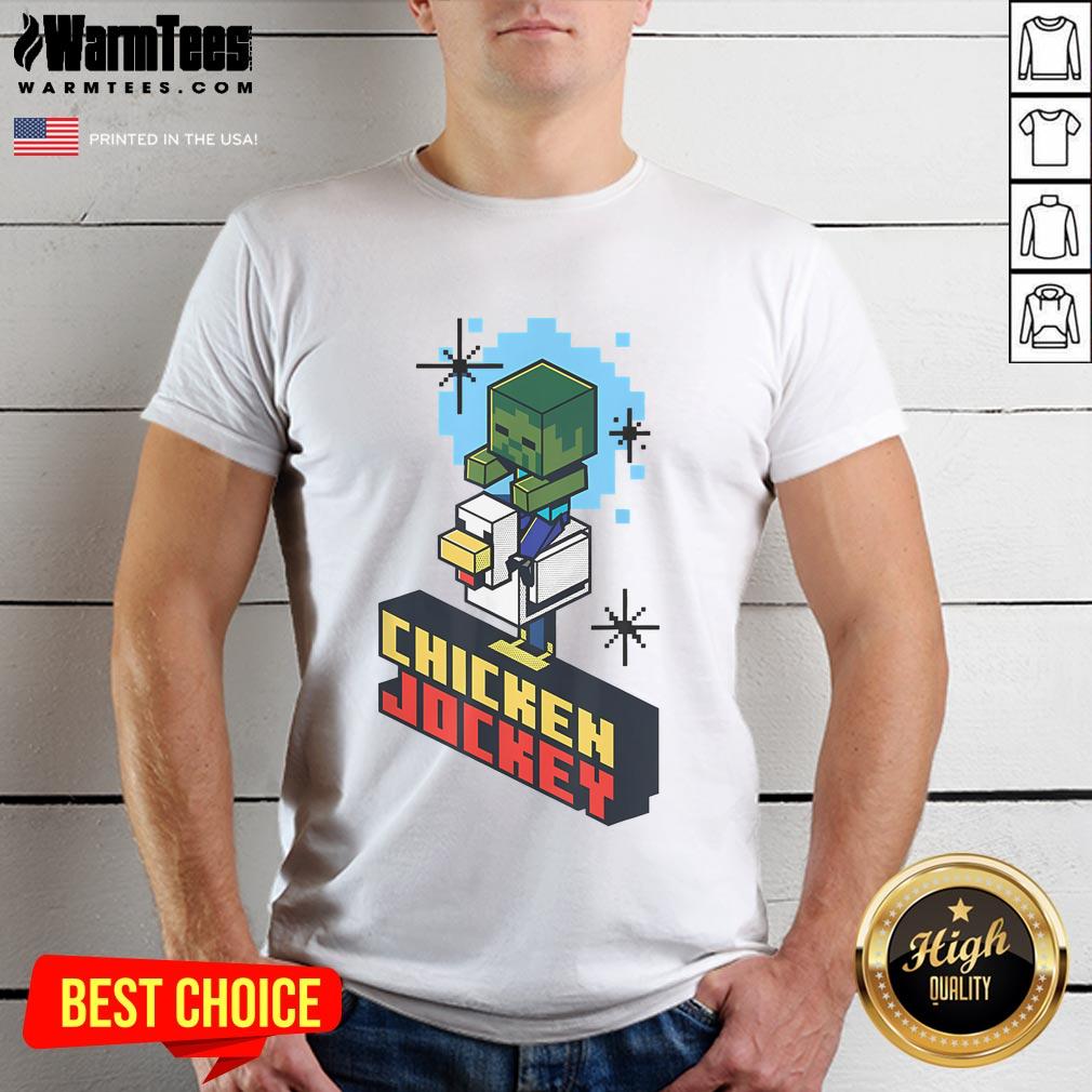Cute chicken jockey graphic on a vintage t-shirt, showcasing a whimsical design perfect for animal lovers.