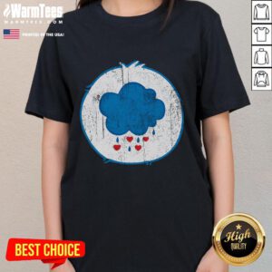 Cute grumpy bear retro ladies tee featuring a playful bear graphic on a stylish shirt for casual wear.