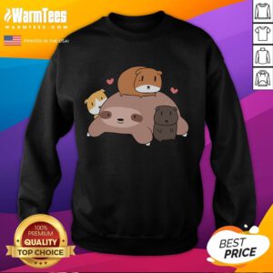 Cozy sweatshirt featuring a cute potato and guinea pig design, perfect for guinea pig lovers and animal enthusiasts.
