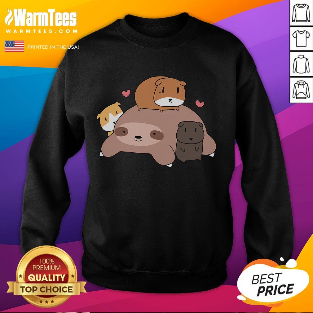 Cozy sweatshirt featuring a cute potato and guinea pig design, perfect for guinea pig lovers and animal enthusiasts.