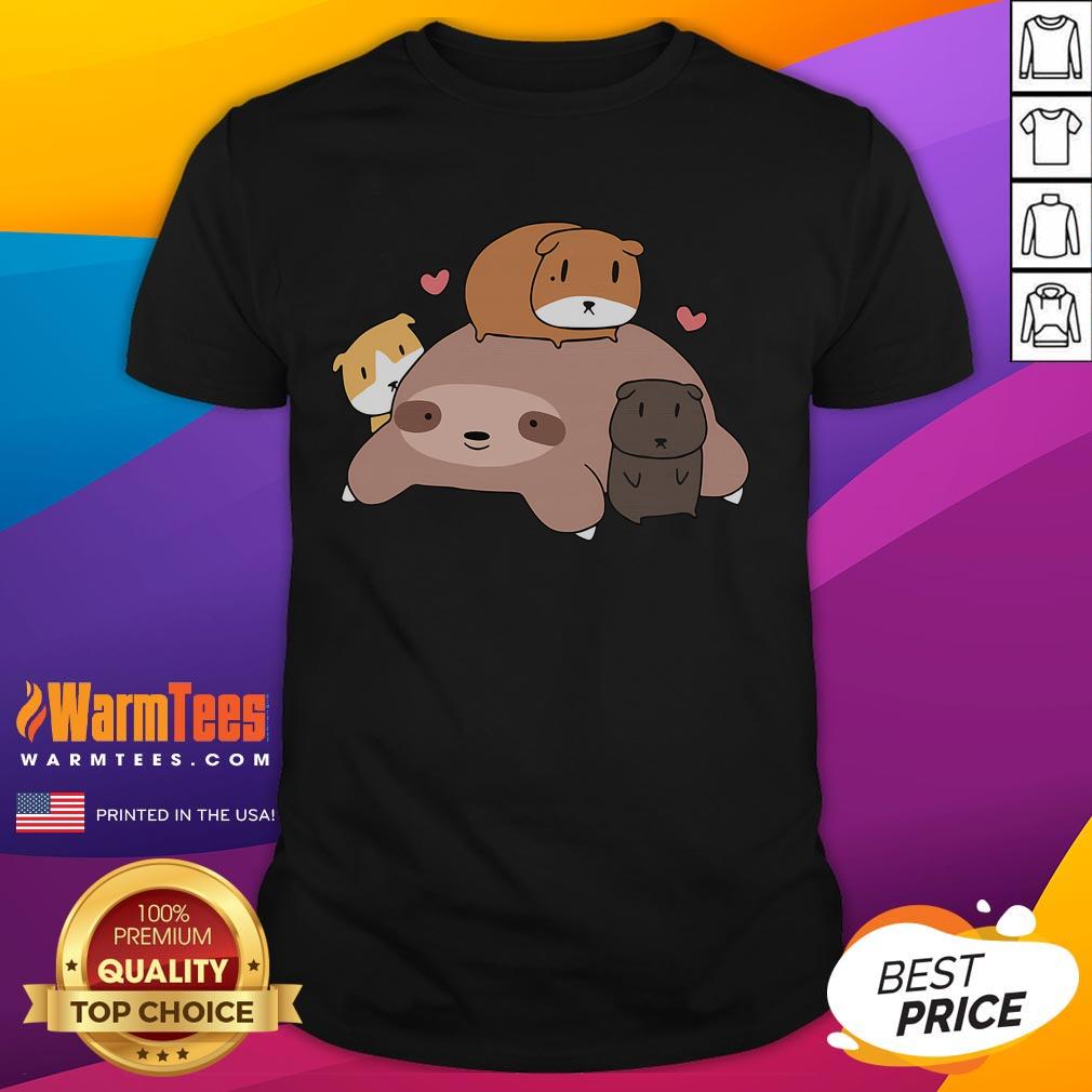 Alt Text: Cute Potato Guinea Pig Lover T-Shirt featuring an adorable potato and guinea pig design, perfect for pet enthusiasts.