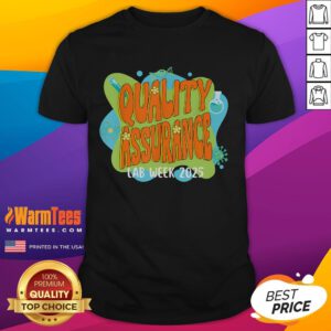 Retro Cute Quality Assurance Lab Scientist T-Shirt for Lab Week 2025, featuring a playful design celebrating science.