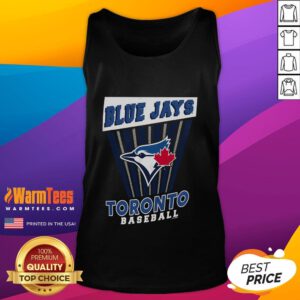 Alt Text: Cute Toronto Blue Jays baseball starter tank top featuring a vibrant design, perfect for fans and warm weather outings.