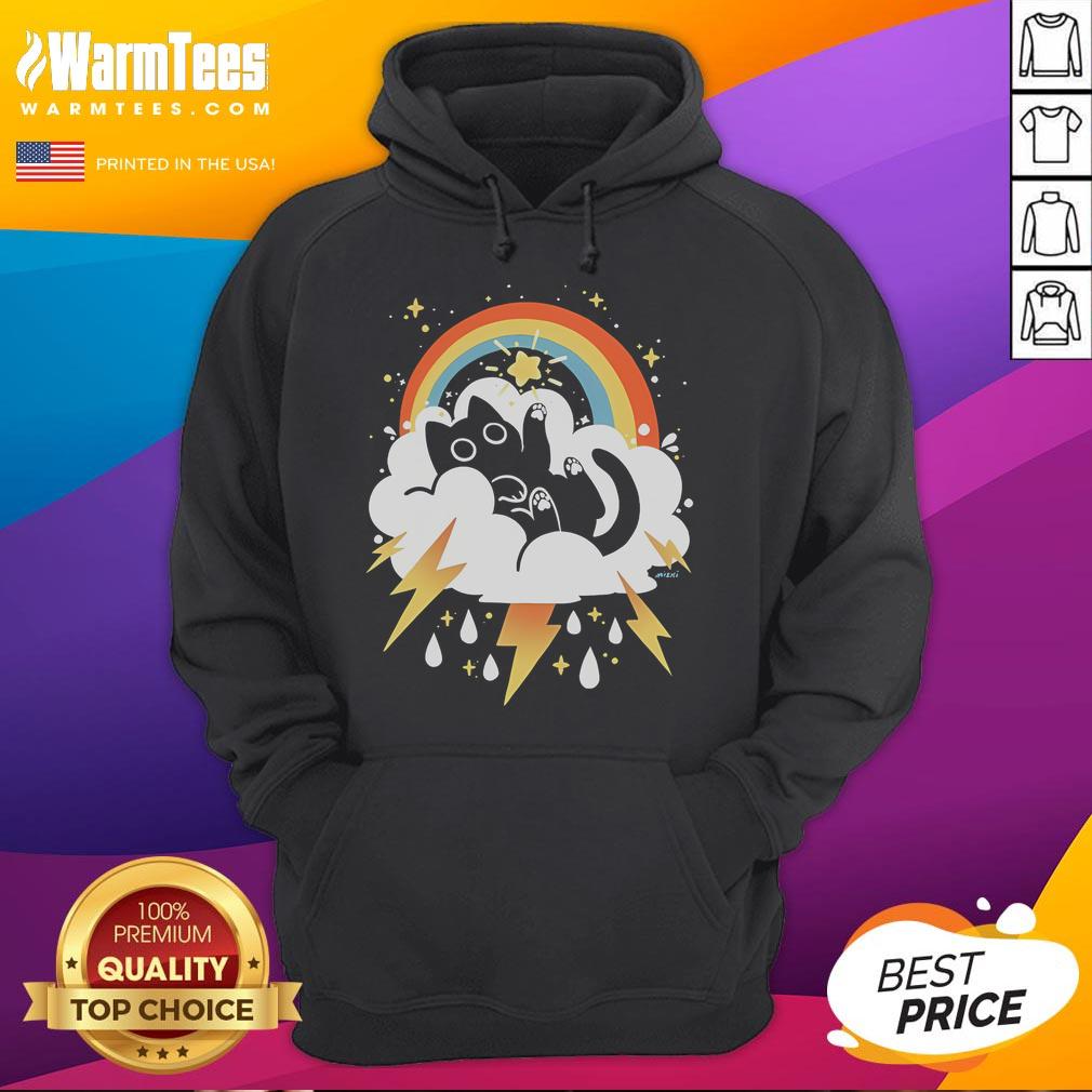 Alt Text: Cute Weathering The Storm Miski Hoodie in cozy fabric, perfect for stylish comfort during rainy days.