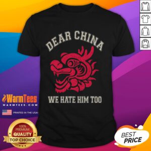 Deer China We Hare Him Too Dragon Head T-Shirt featuring a vibrant dragon graphic on a stylish tee.
