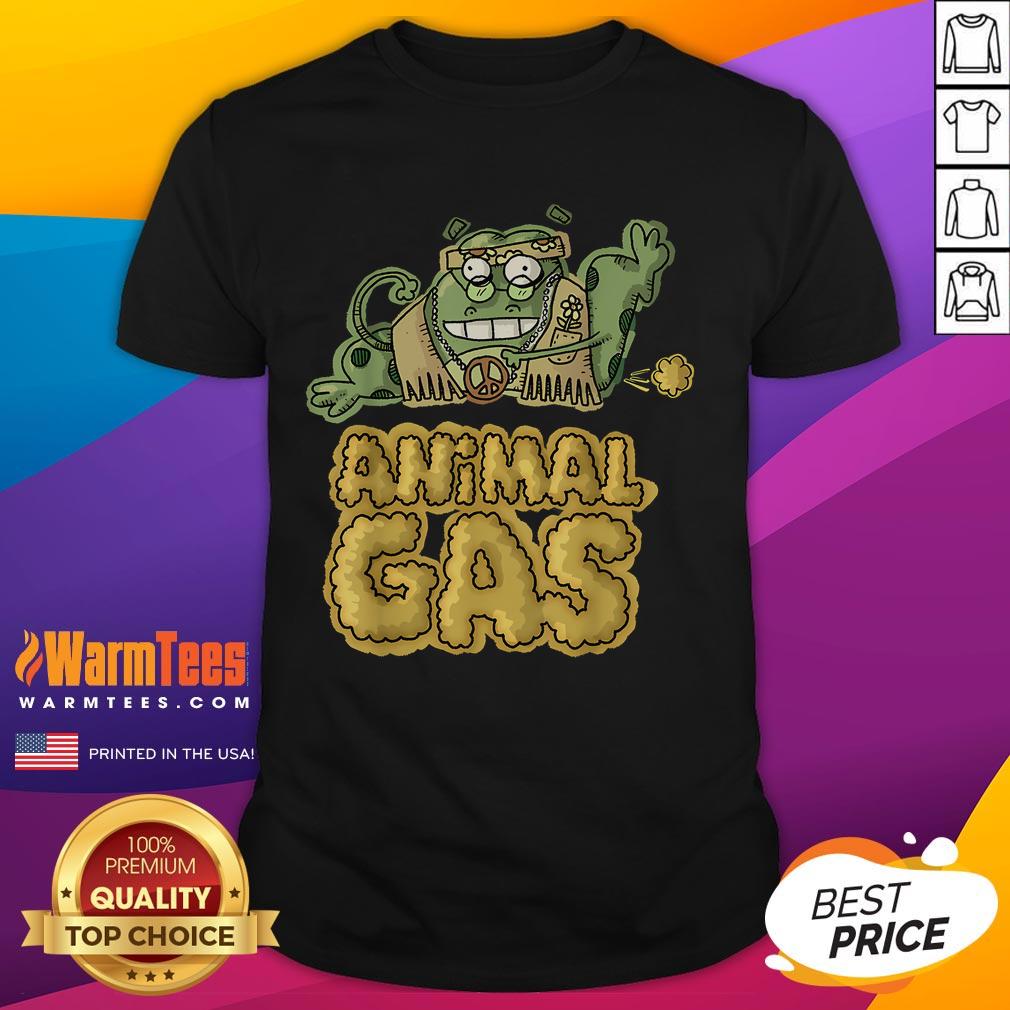 Funny Animal Gas Farting Frog T-Shirt featuring a cartoon frog with a humorous expression, perfect for animal lovers.