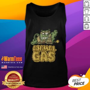 Funny animal gas farting frog tank top featuring a cartoon frog with a cheeky expression, perfect for humor lovers and frog enthusiasts.