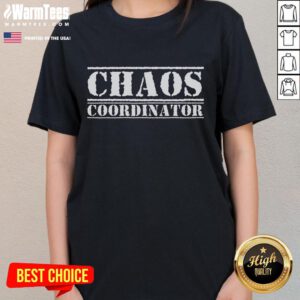Alt Text: Funny Chaos Coordinator Ladies Tee featuring a playful design, perfect for women who embrace organized chaos.