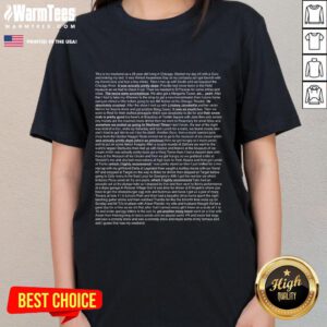 Funny Chicago Weekend Essay Ladies Tee featuring a humorous graphic design, perfect for casual outings and gifts.