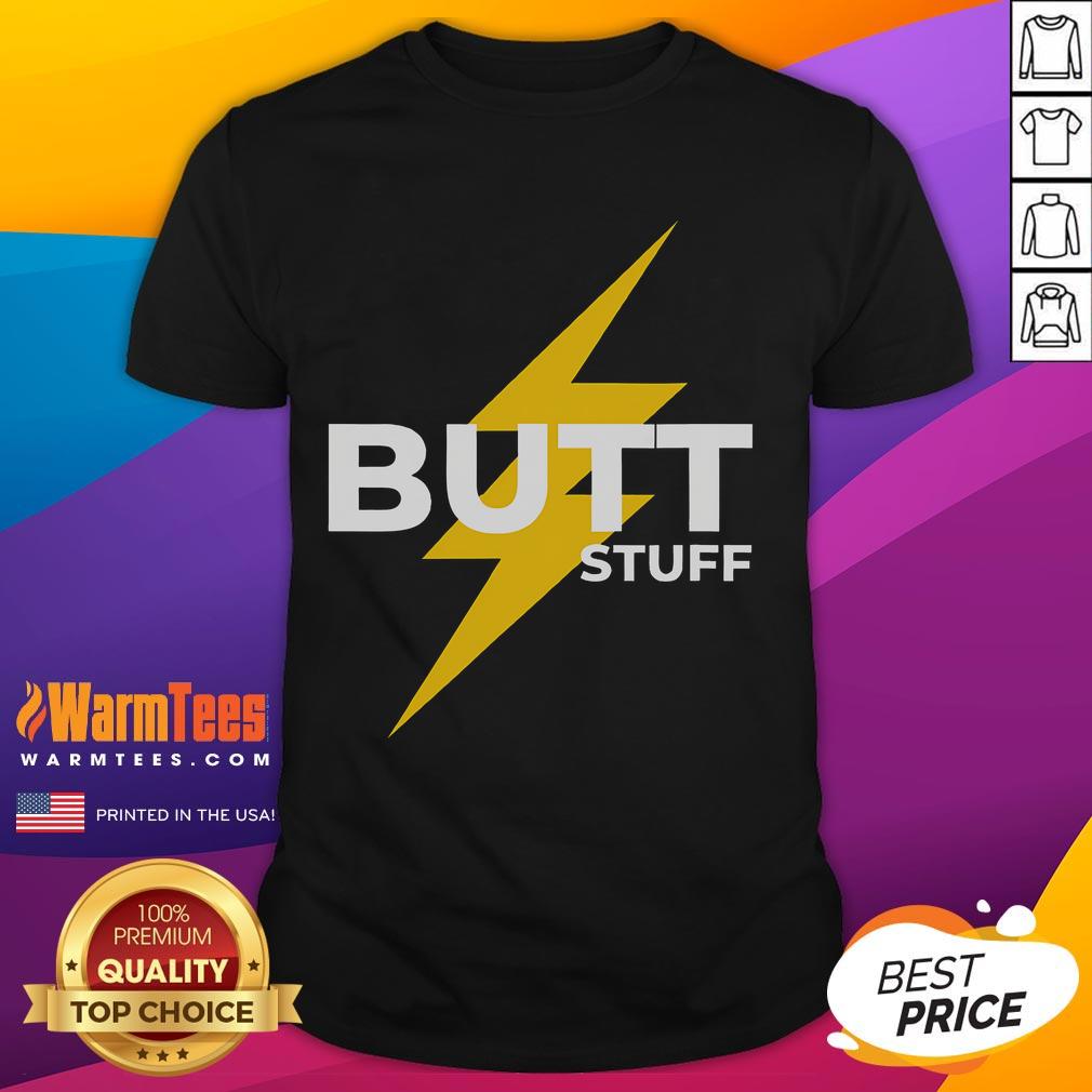 Funny cruising gay's parade t-shirt featuring 'Butt Stuff Power Bottom' design, perfect for pride celebrations.