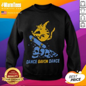 Funny dance of a cat skateboarding in a skull sweatshirt, capturing the playful spirit of Gavins Dance style.