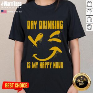 Funny Day-ing is My Happy Hour tee featuring humorous puns, perfect for hobbyists and casual wear.