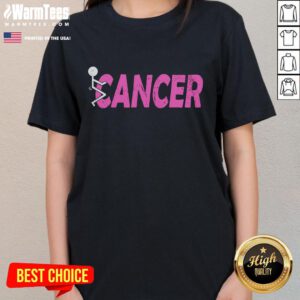 Funny Funk Breast Cancer Ladies Tee featuring a playful design to support awareness and celebrate strength in women.