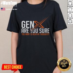 Funny Generation X humor tee featuring sarcastic Gen X ladies from the 60s and 70s, perfect for Gen Xers.
