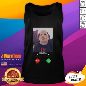 Funny John Pork is calling meme on a tank top, perfect for humor lovers and meme enthusiasts.