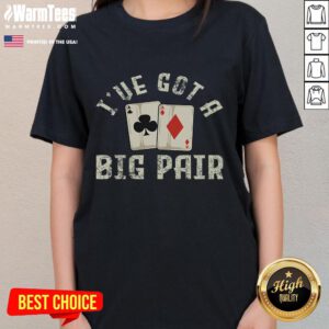 Funny poker card player gambler design on ladies tee, perfect for poker night and gambling enthusiasts.