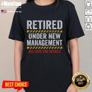 Funny retired husband retirement party tee featuring playful graphics, perfect for celebrating retirement with friends.