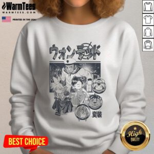 Funny Wanted Fashion Criminals Final Fantasy sweatshirt featuring playful graphics and vibrant colors for gaming fans.