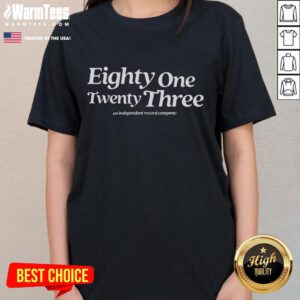Good-8123 An Independent Record Company Ladies Tee featuring stylish design and comfortable fit for music lovers.