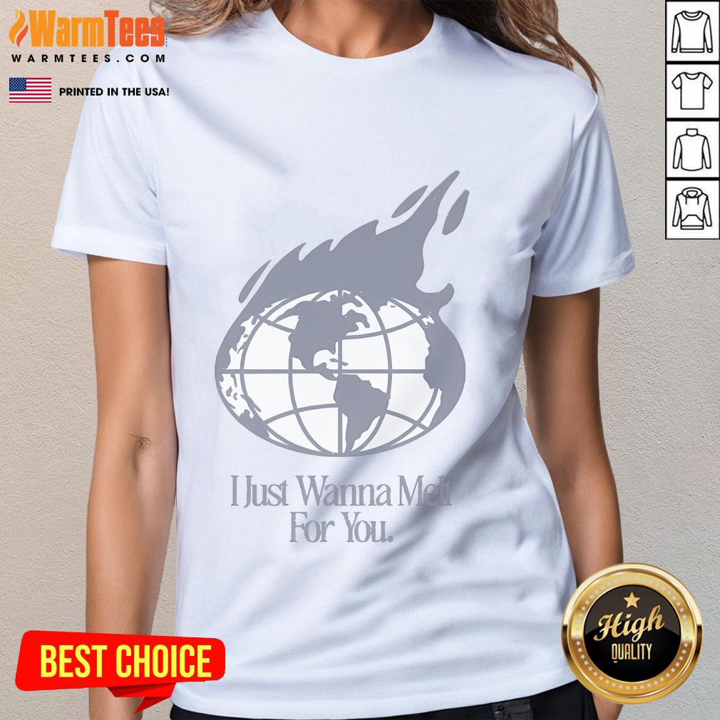 Good Beach Weather Globe Ladies Tee featuring a vibrant beach scene, perfect for summer outings and casual wear.