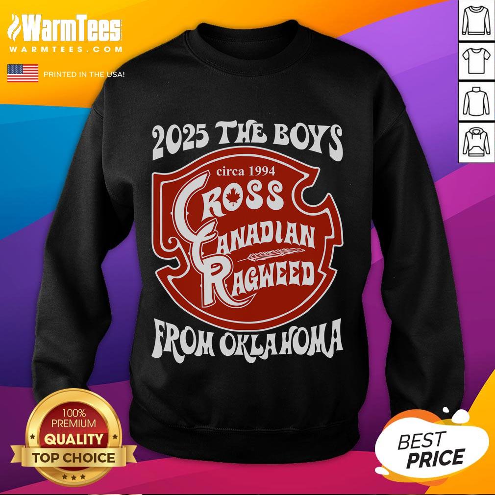 Good Cross Canadian Ragweed The Boy From Oklahoma concert 2025 sweatshirt featuring vibrant design and cozy fit.