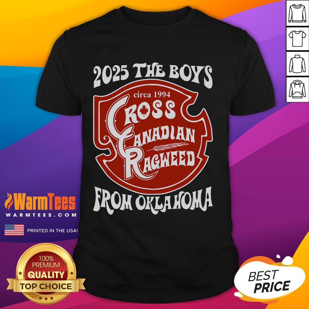 Alt Text: Good Cross Canadian Ragweed The Boy From Oklahoma concert 2025 T-shirt featuring vibrant design and band logo.