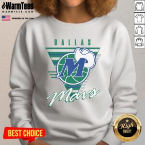 Alt Text: Dallas Mavericks Final Seconds sweatshirt featuring team logo and vibrant design for fans and sports enthusiasts.