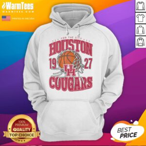 Alt Text: Good Houston Cougars Cut The Net Hoodie featuring team colors and logo, perfect for fans celebrating victories.