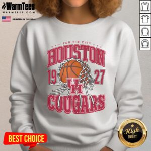 Good Houston Cougars Cut The Net Sweatshirt featuring team colors and logo, perfect for fans and game day.