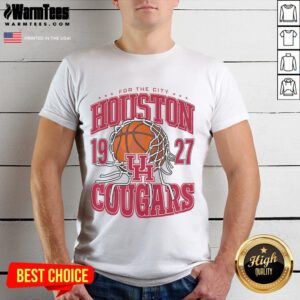Good Houston Cougars Cut The Net T-Shirt featuring team colors and logo, perfect for fans celebrating victories.