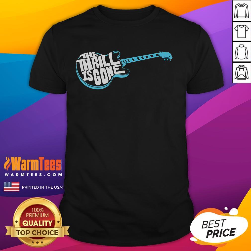 Good Lyriclyfe The Thrill Is Gone T-Shirt featuring a stylish graphic design for music lovers and fans of the blues.