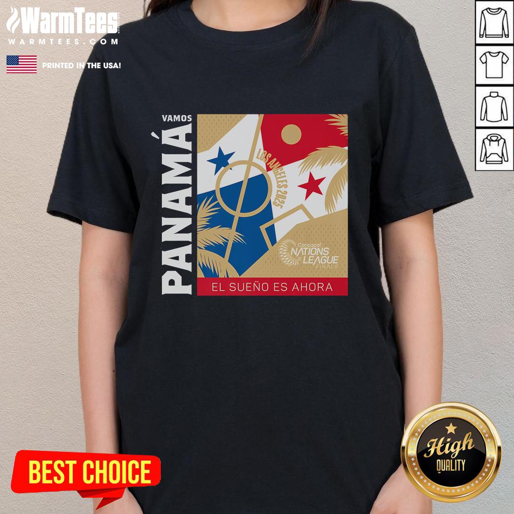 Good Panama Concacaf Nations League Finals Ladies Tee showcasing vibrant colors and stylish design for fans.