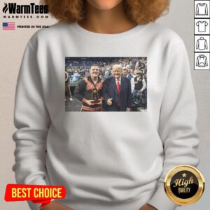 Hot Best Boss in the Business Wyatt Hendrickson sweatshirt featuring Donald Trump and USA Wrestling legend design.