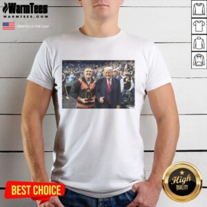 Hot Best Boss In The Business Wyatt Hendrickson Donald Trump USA Wrestling Legend T-Shirt design featuring bold graphics.