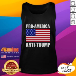 Hot Pro America Anti Trump Tank Top featuring bold graphics for political statement and casual wear.
