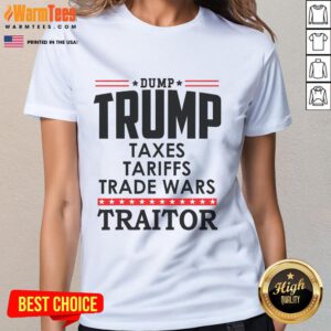 Ladies tee featuring 'Hot Trump Is A Traitor In Chief' design, promoting the Dump Trump Treason message.