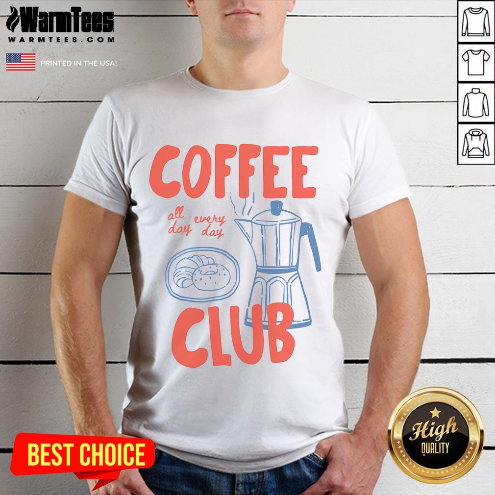 Nice Coffee Club Retro Coffee Lover T-Shirt featuring vintage design for coffee enthusiasts, perfect for casual wear.
