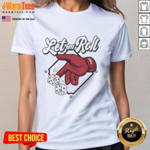 Nice Let Em Roll Cincinnati Baseball Ladies Tee featuring a stylish design perfect for baseball fans and casual wear.