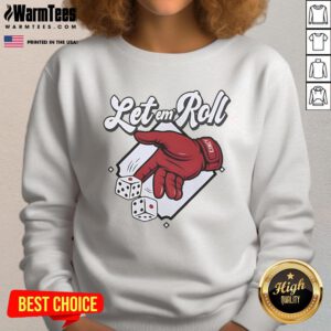 Nice Let Em Roll Cincinnati Baseball Sweatshirt in navy blue, featuring a stylish design perfect for fans and casual wear.