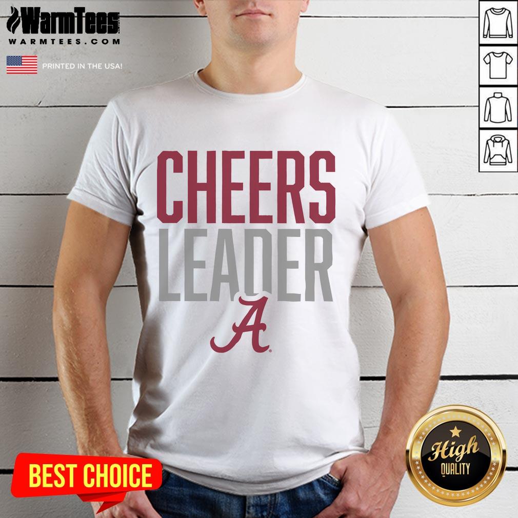 Official Alabama Crimson Tide Cheers Leader T-Shirt featuring team colors and logo, perfect for game day and fan spirit.