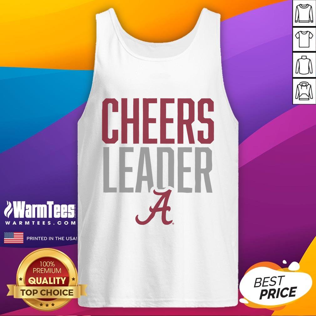 Official Alabama Crimson Tide Cheers Leader Tank Top in vibrant colors, perfect for game day and showing team spirit.