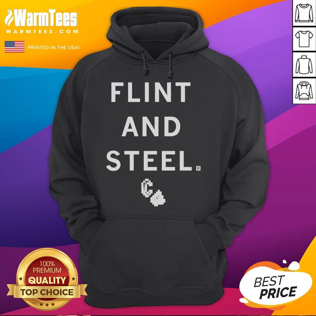 Official Flint and Steel Hoodie featuring a stylish design, perfect for casual wear and outdoor adventures.