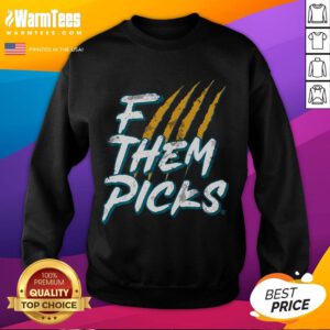 Official Jacksonville F Them Picks Sweatshirt in navy, featuring bold graphic design for fans of Jacksonville sports.