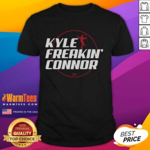 Official Kyle Freakin' Connor T-Shirt featuring a bold design, perfect for fans of hockey and Winnipeg Jets apparel.