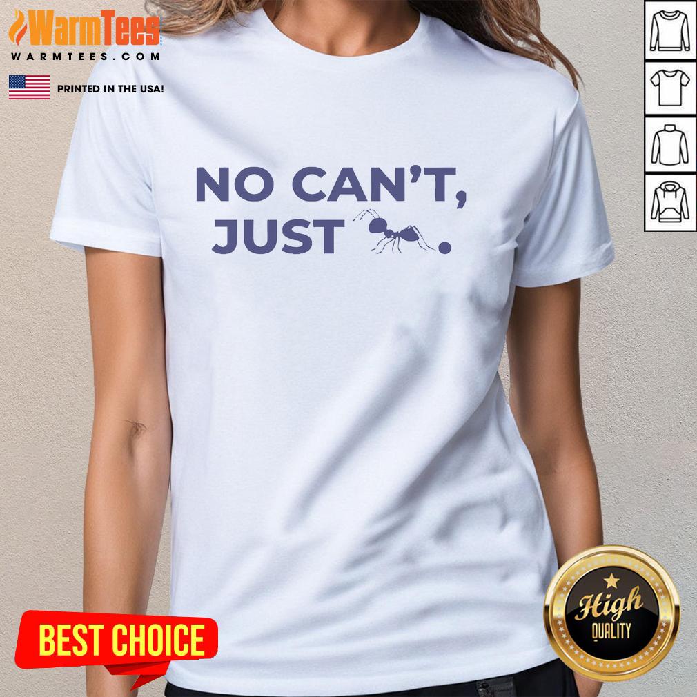 Official Serh No Cant Ladies Tee showcasing a stylish design for women, perfect for casual wear and fan apparel.