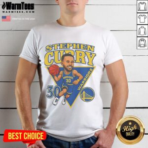 Alt Text: Official Steph Curry Golden State Warriors 2025 NBA Playoffs T-Shirt, featuring team colors and logo design.