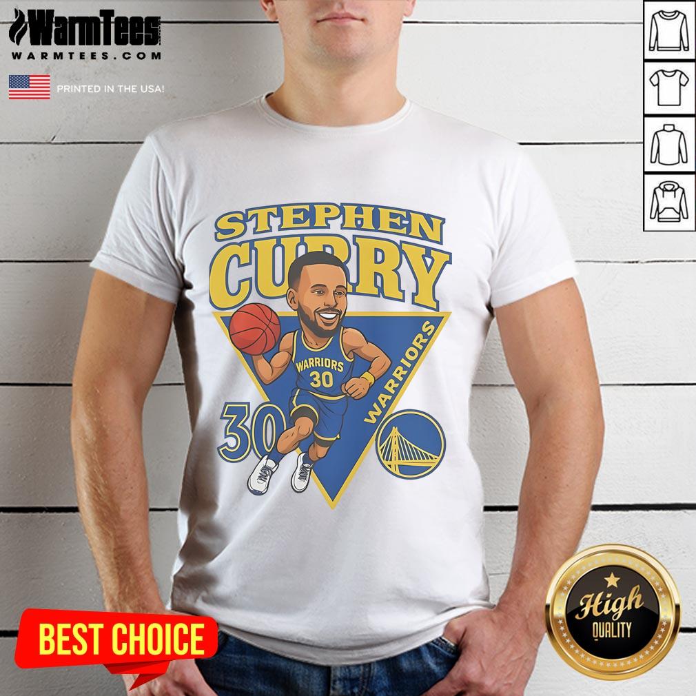 Alt Text: Official Steph Curry Golden State Warriors 2025 NBA Playoffs T-Shirt, featuring team colors and logo design.