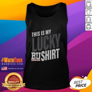 Alt Text: Premium Boston Terriers 'This Is My Lucky' tank top featuring adorable dog graphics and stylish design.