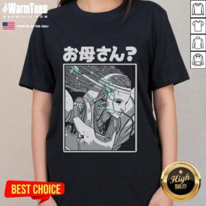 Premium Okaasan Mother Manga Robot Ladies Tee featuring a stylish graphic design, perfect for manga fans and casual wear.